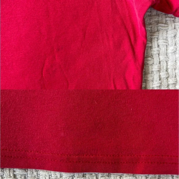 vintage Red Disney V Neck Baby Tee - Picture 2 of 7
